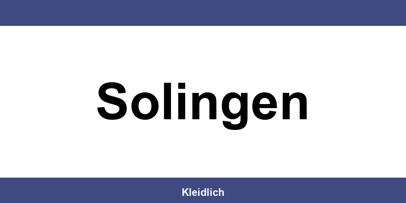 Mey und Edlich filialen in Solingen